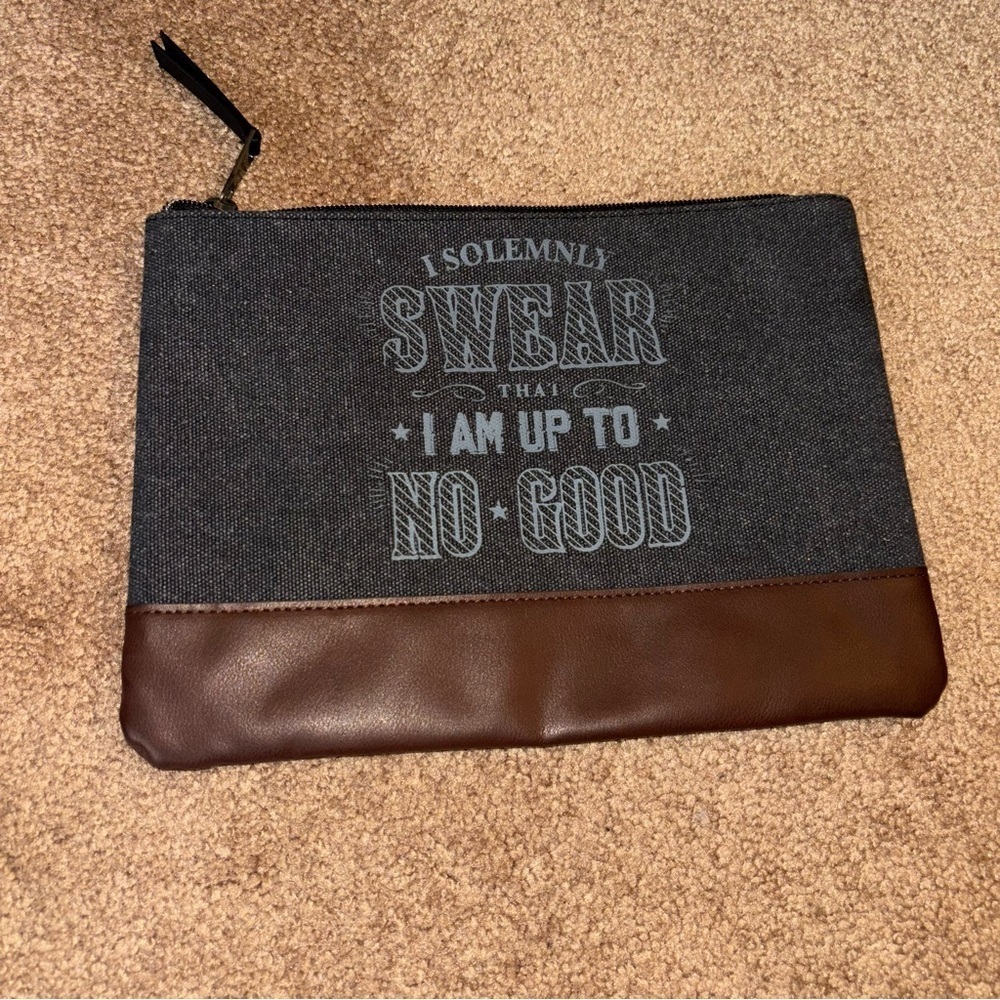 Harry Potter “I Solemnly Swear I Am Up To No Good” Clutch Toiletry Bag UNISEX